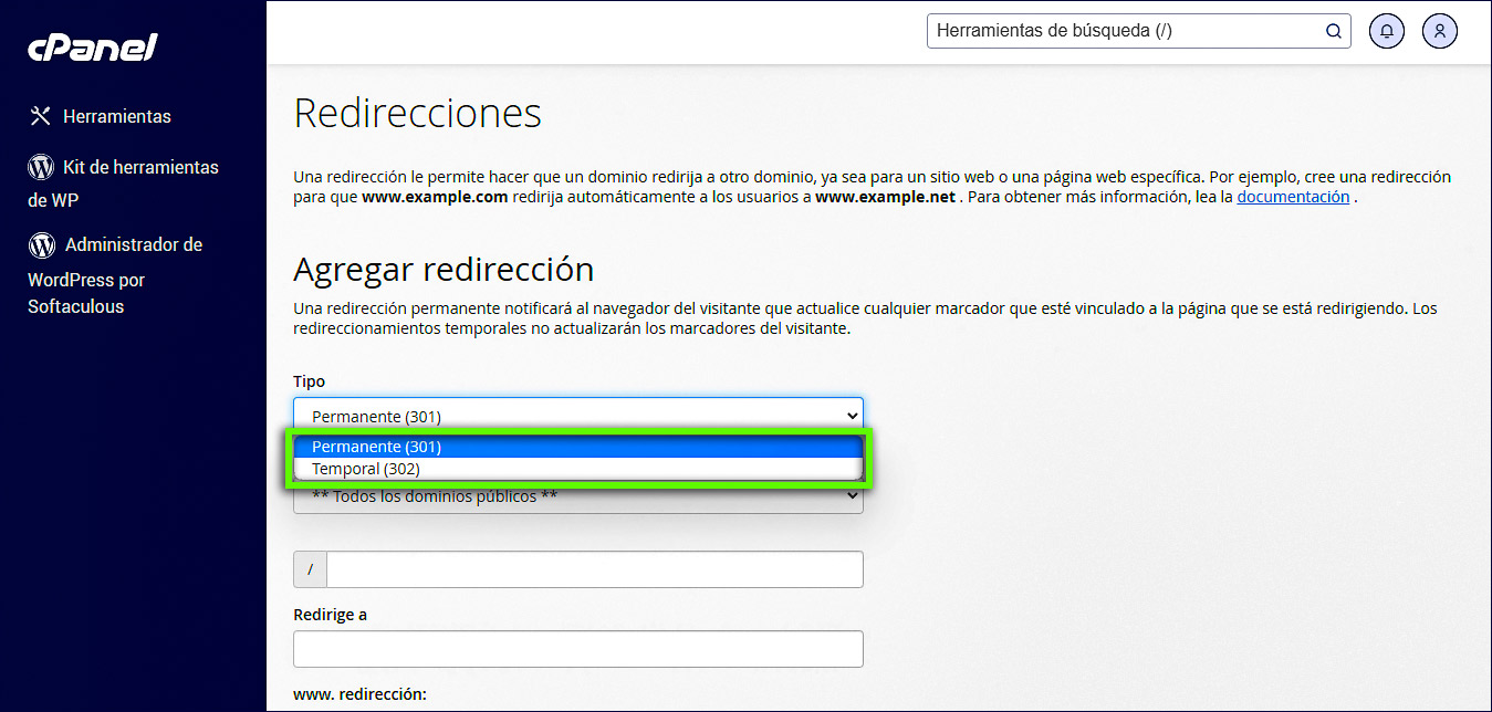 ¿Cómo crear un redireccionamiento de URL? - Preguntas Frecuentes - FAQ ...