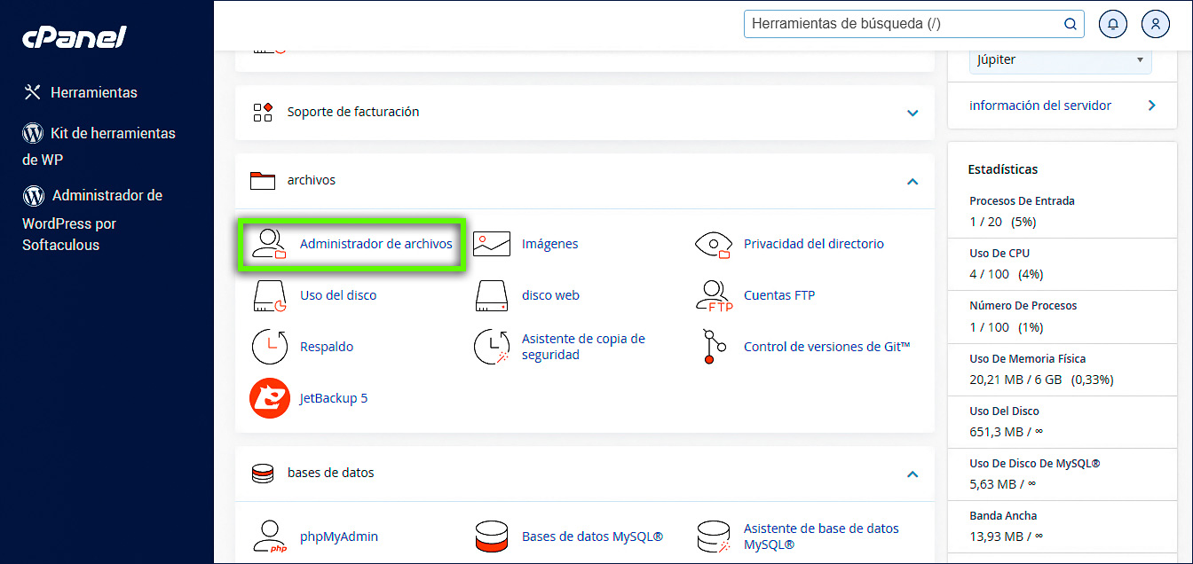 Administrador-de-archivos-cPanel