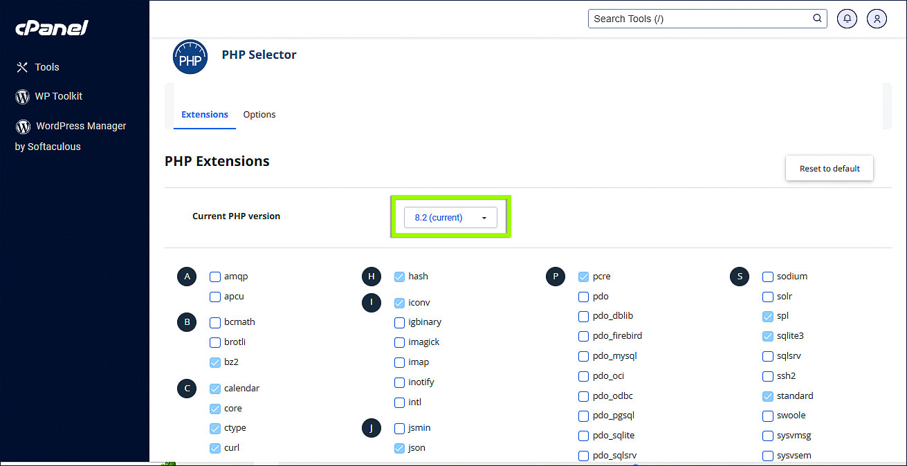 Nueva versión de PHP