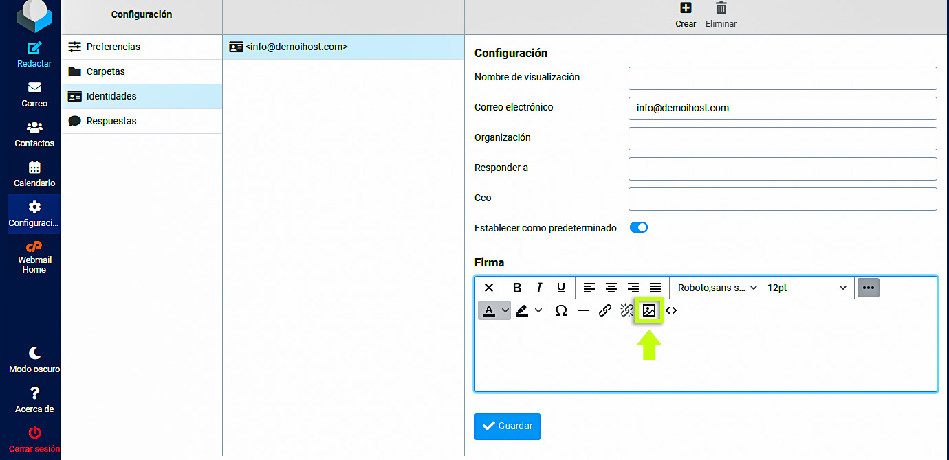Cargar firma