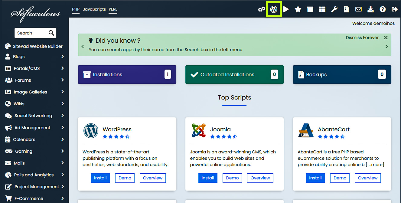 Administrador de Wordpress