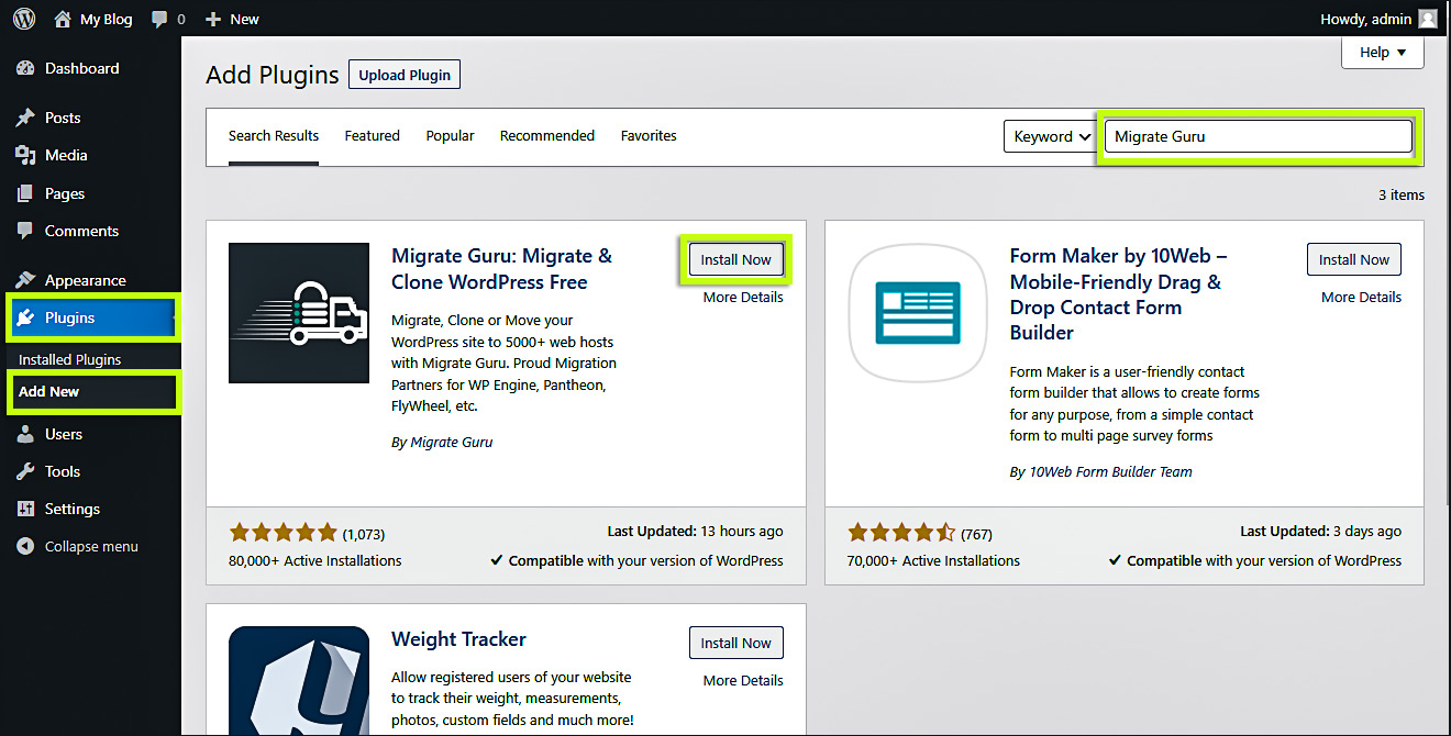 Instalar-Migrate-Guru
